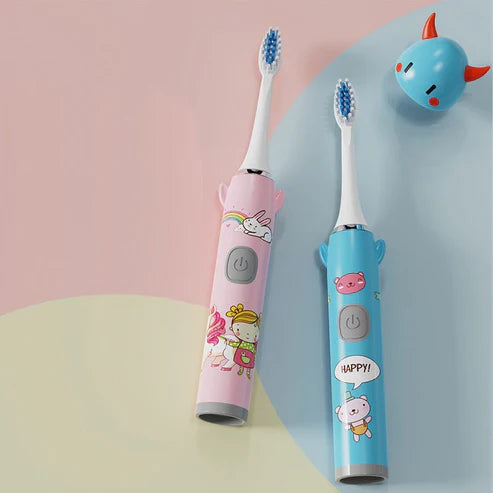 "HappyTooth Cartoon Power Brush"