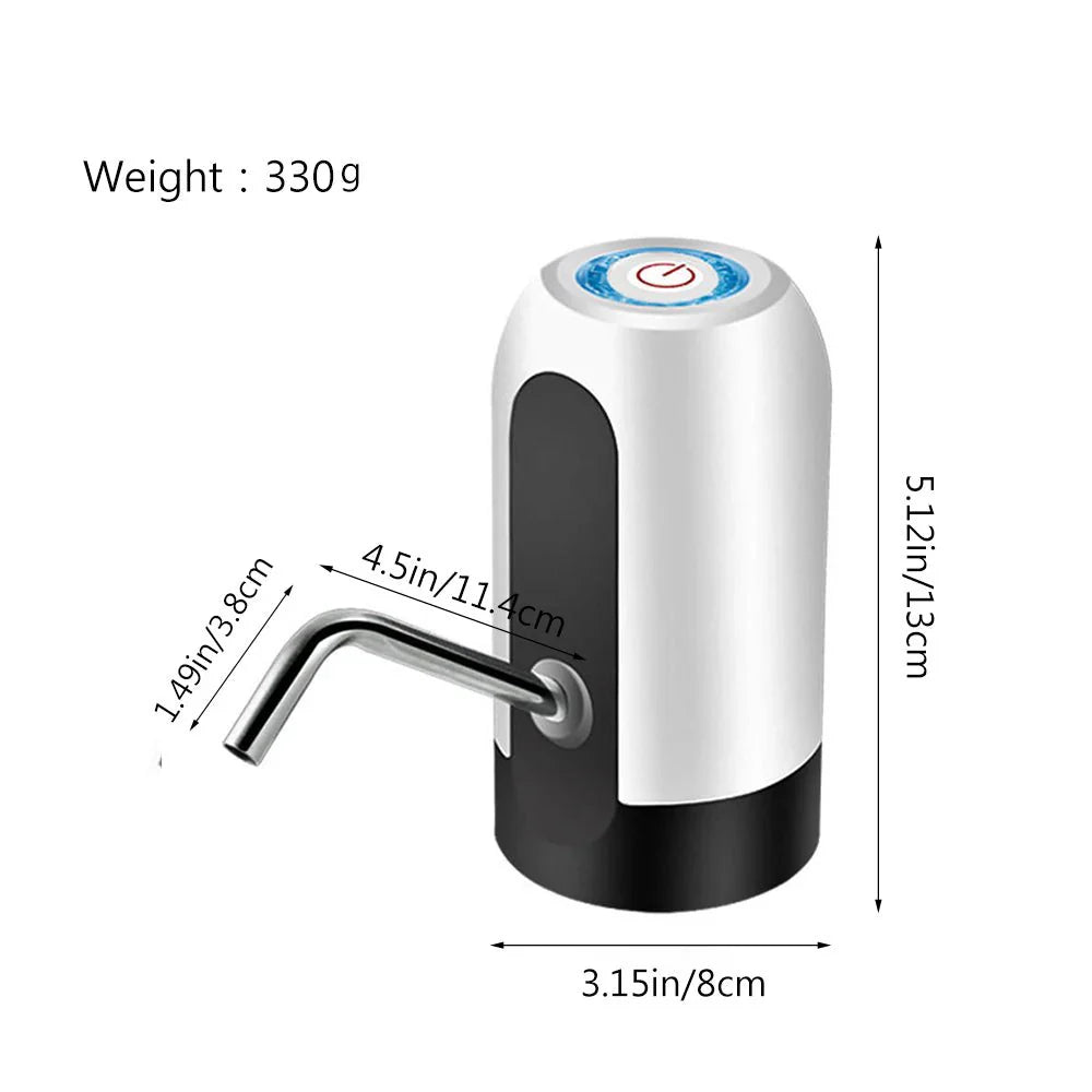 HydroFlow Portable Water Pump – USB Electric Dispenser for Bottled Water
