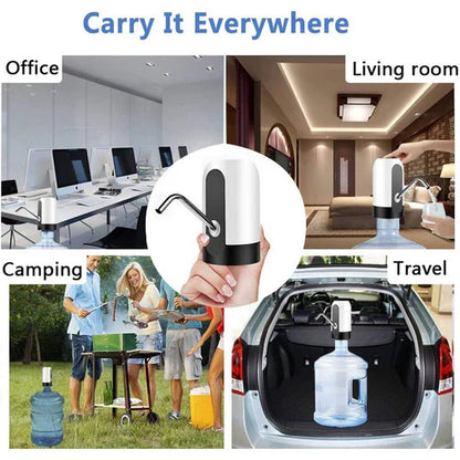 HydroFlow Portable Water Pump – USB Electric Dispenser for Bottled Water